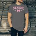 Senior 2026 Class Of 2026 Coquette Pink Bow Graduation 2026 Unisex Jersey T-Shirt
