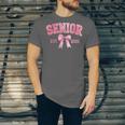 Senior 2026 Coquette Pink Bow Class Of 2026 Graduation Girls Unisex Jersey T-Shirt