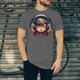 Serene Music Enthusiast With Headphones Introvert Cute Boy Unisex Jersey T-Shirt