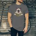 Siamese Cat Reading Book How To Train Your Human Humorous Unisex Jersey T-Shirt