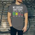 My Social Battery Introverted Low Energy Antisocial Unisex Jersey T-Shirt My Social Battery Introverted Low Energy Antisocial Unisex Jersey T-Shirt