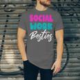 Social Worker Work Coworkers Best Friend Graduation MSW Unisex Jersey T-Shirt