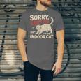 Sorry I Can't Go I'm An Indoor Cat Introvert Cat Owner Unisex Jersey T-Shirt