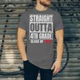 Straight Outta 4th Grade Graduation Class 2028 Fourth Grade Unisex Jersey T-Shirt