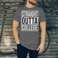 Straight Outta College Movie Parody Graduation Unisex Jersey T-Shirt