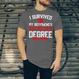 I Survived My Boyfriend's Bachelor's Degree Graduation Unisex Jersey T-Shirt