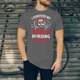 i Survived My Fiance's Nursing Degree Graduation Gifts Unisex Jersey T-Shirt