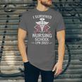 I Survived Nursing School LPN Class Of 2023 Nurse Graduation Unisex Jersey T-Shirt