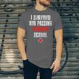 I Survived Her Passing Nursing School Graduation Unisex Jersey T-Shirt