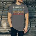 I Survived My Sister's Nursing Degree Graduation Nurse Lover Unisex Jersey T-Shirt