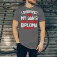 I Survived My Son's High School Diploma Graduation Unisex Jersey T-Shirt