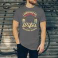 Survived My Wife's Master's Degree College Graduation Unisex Jersey T-Shirt
