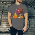 Turkey Reading Books Fall Thanksgiving Teacher Book Unisex Jersey T-Shirt