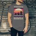 Unique Art For Introverted Cat Fans -Adults Cat Humorous Introvert Small Unisex Jersey T-Shirt
