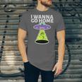 I Wanna Go Home Introvert UFO UAP Flying Saucer Trippy Alien Unisex Jersey T-Shirt