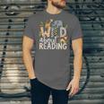 Wild About Reading Animals And Book Lovers Unisex Jersey T-Shirt