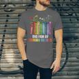 Women Floral Book Big Fan Of Human Rights Liberal Protest Unisex Jersey T-Shirt
