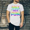 80's Girls Just Wanna Have Fun Nostalgia 1980s Style Premium Tri-Blend Unisex Jersey T-Shirt