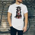 Bernese Mountain Dog Graduation Cap Graduate Training School For Men Women Girls Kids Unisex Jersey T-Shirt