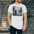Bigfoot Sasquatch & Loch Ness Monster Introvert Bruh Unisex Jersey T-Shirt Bigfoot Sasquatch & Loch Ness Monster Introvert Bruh Unisex Jersey T-Shirt