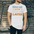 Bonsai Care Now Minimal Socializing Introvert Vintage Unisex Jersey T-Shirt