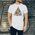 All Booked For Christmas Book Christmas Tree Lights Xmas Unisex Jersey T-Shirt