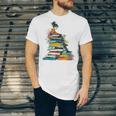 Books Abstract Artist Women Art Painting Books Unisex Jersey T-Shirt Books Abstract Artist Women Art Painting Books Unisex Jersey T-Shirt