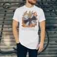 Buffering Glitched CD On Fire 2000s Nostalgia Unisex Jersey T-Shirt