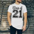 Class Of 2021 Senior 21 Cool Graduation Unisex Jersey T-Shirt