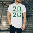 Class Of 2026 Graduation Varsity Green And On The Back Unisex Jersey T-Shirt