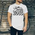 Class Of 2035 Senior Retro 2035 Grad Graduate Graduation Unisex Jersey T-Shirt