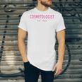 Cosmetologist Est 2024 Graduation Beauty School Cosmetology Unisex Jersey T-Shirt