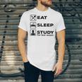 Eat Sleep Study For Bar Exam Lawyer Graduation Unisex Jersey T-Shirt