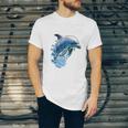 Frutiger Aero Splashy Dolphin Y2k Aesthetic Graphic Premium Unisex Jersey T-Shirt Frutiger Aero Splashy Dolphin Y2k Aesthetic Graphic Premium Unisex Jersey T-Shirt