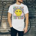 Groovy Next Stop 2nd Grade 1st Grade Graduation 2025 Unisex Jersey T-Shirt