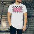 Groovy Senior Class Of 2026 Coquette Pink Bow Graduation Unisex Jersey T-Shirt