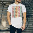Groovy Senior Graduation Cute Groovy Senior Class Of 2024 Unisex Jersey T-Shirt