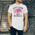Happy Last Day Of School Coquette Bow Graduation Girls Kids Unisex Jersey T-Shirt