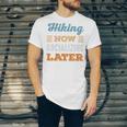 Hiking Now Minimal Socializing Introvert Vintage Unisex Jersey T-Shirt Hiking Now Minimal Socializing Introvert Vintage Unisex Jersey T-Shirt