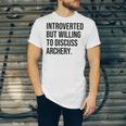 Introverted Archer Archery Introvert Unisex Jersey T-Shirt Introverted Archer Archery Introvert Unisex Jersey T-Shirt