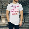 Introverted Willing To Discuss Gabali Introvert Unisex Jersey T-Shirt Introverted Willing To Discuss Gabali Introvert Unisex Jersey T-Shirt