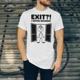 Irony Sarcasm Introvert Dry Humor Cartoon Comic Geek Nerd Unisex Jersey T-Shirt