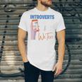 We Just Text Introvert For Quiet People Raglan Baseball Tee Unisex Jersey T-Shirt
