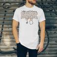 Labor And Delivery Nurse Stethoscope Coquette Bow Graduation Unisex Jersey T-Shirt