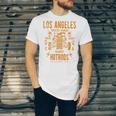 Los Angeles Hotrods Automotive Nostalgia Distressed Premium Tri-Blend Unisex Jersey T-Shirt