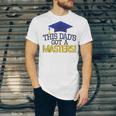 Masters Degree Proud Dad Graduation Shirt MBA Social Work Unisex Jersey T-Shirt