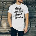 MSW Mom Graduation T-Shirt Social Worker Wife Mother Unisex Jersey T-Shirt