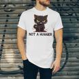 Not A Hugger Tee Angry Cat Sarcastic Cute Introvert Unisex Jersey T-Shirt Not A Hugger Tee Angry Cat Sarcastic Cute Introvert Unisex Jersey T-Shirt