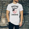 Nursing School Survivor Women Graduation RN Gift Shirt Unisex Jersey T-Shirt