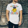 Peace Out Preschool Graduation Last Day Teachers Boys Girls Unisex Jersey T-Shirt